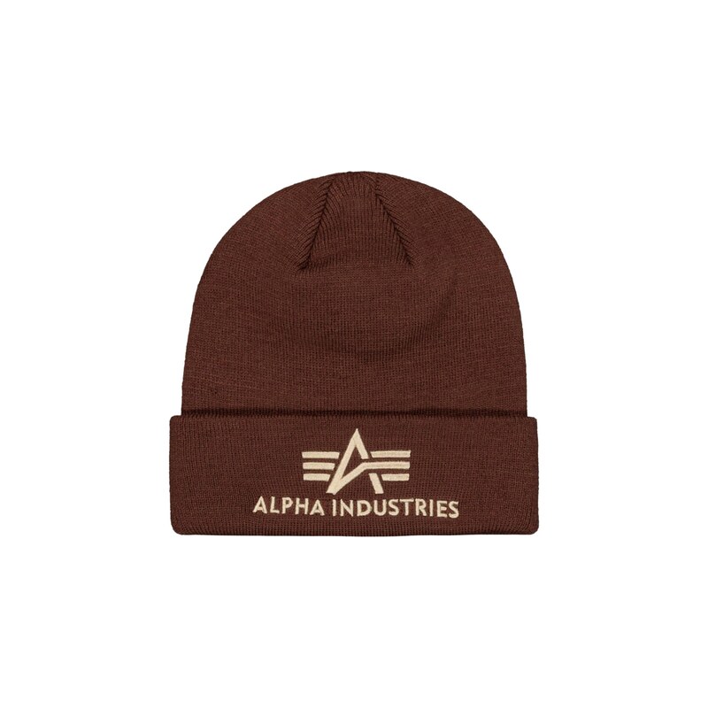 ALPHA INDUSTRIES Čepice béžová / hnědá