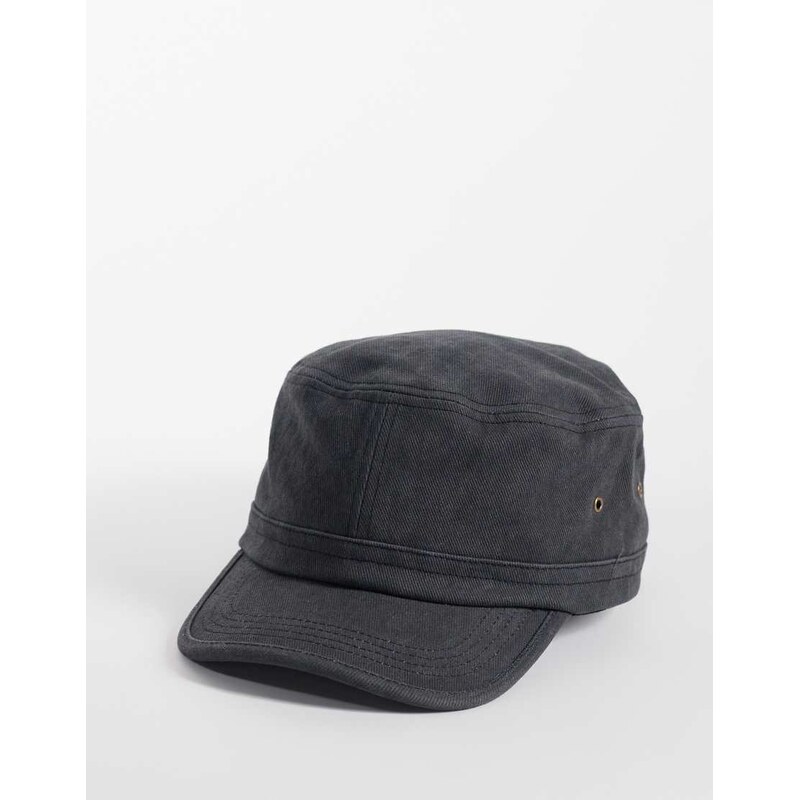 ASOS DESIGN utility cap in washed black