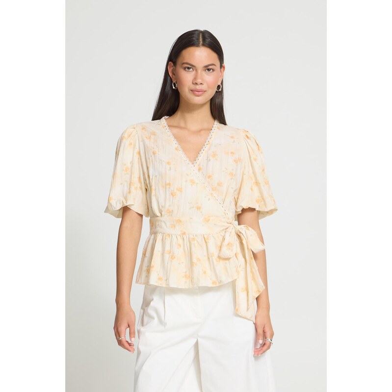 b.young Halenka BYXFIMMA  světle žlutá / bílá