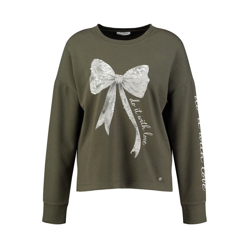 Key Largo Mikina  BOW  olivová / offwhite