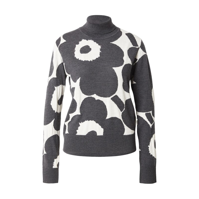 Marimekko Svetr SOPIMUS grafitová / offwhite
