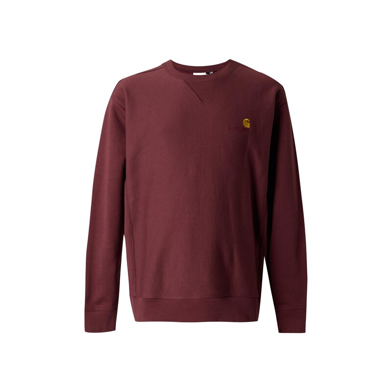 Carhartt WIP Mikina American Script tmavě červená