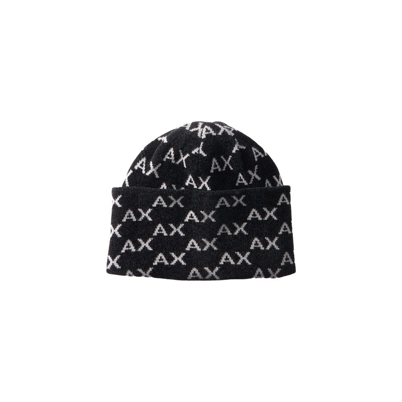 ARMANI EXCHANGE Čepice černá / bílá