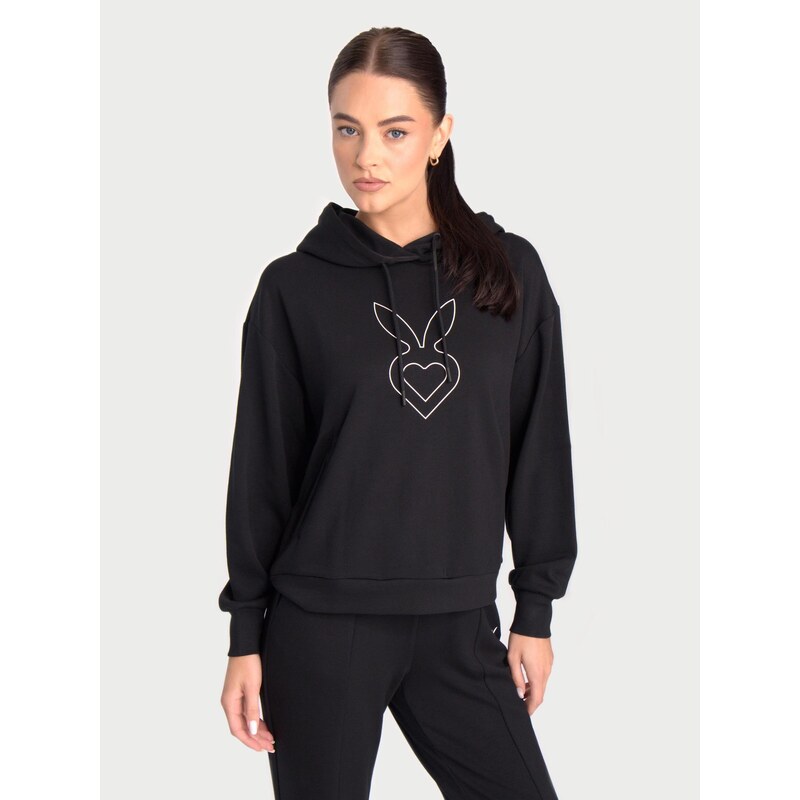 Cardio Bunny Mikina LADIES SOFT TOUCH HOODIE černá