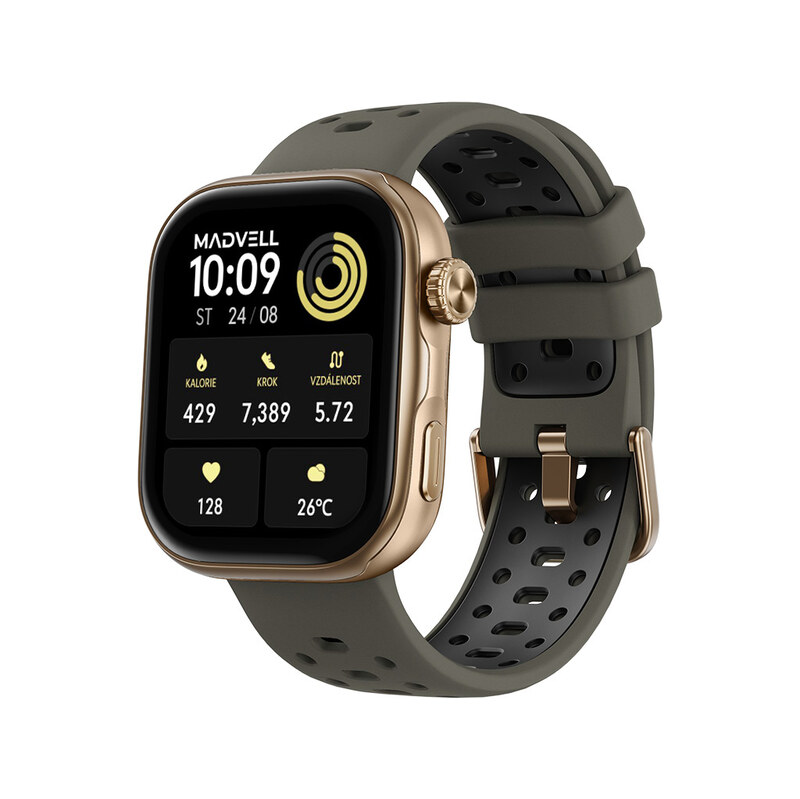Madvell Pulsar 3 Pro zlatá se silikonovým řemínkem