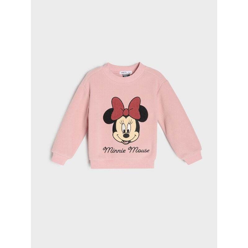 Sinsay - Bavlněná mikina s kulatým výstřihem Minnie Mouse -