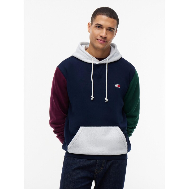 Mikina Tommy Jeans Navy Col Block 8961294