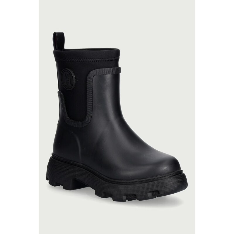 Tommy Hilfiger holínky dámské TH STAMP WARM ANKLE RAIN BOOT