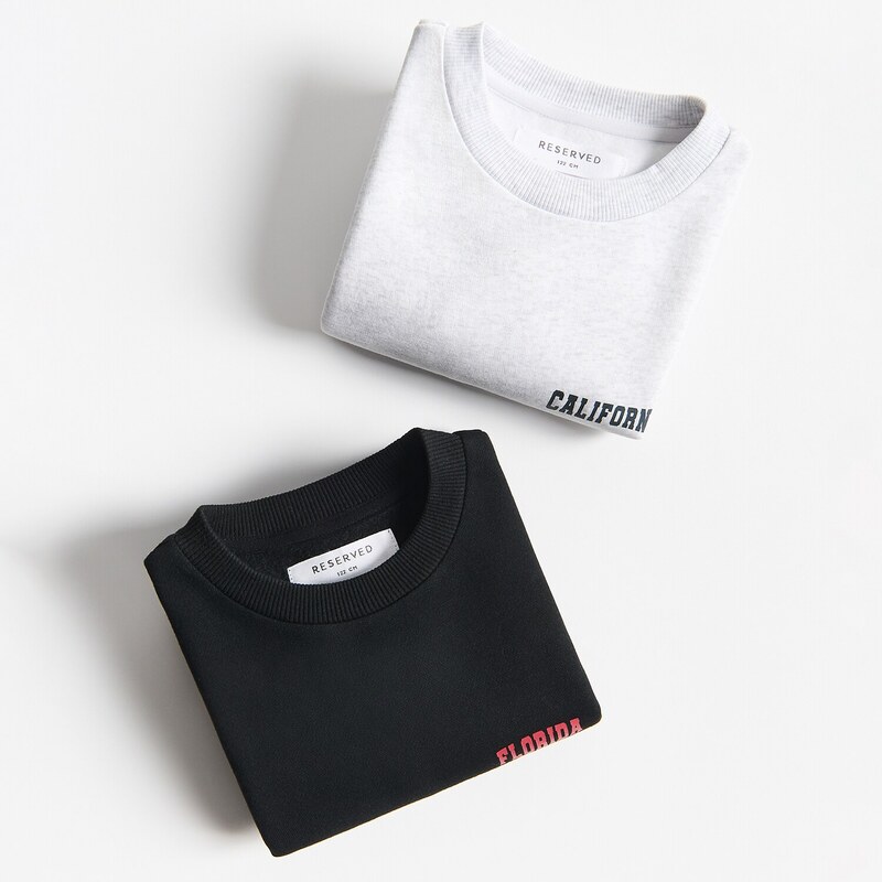 Reserved - BOYS` JOGGING TOP - černý