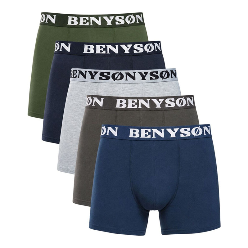 5PACK pánské boxerky Benysøn vícebarevné (4001)