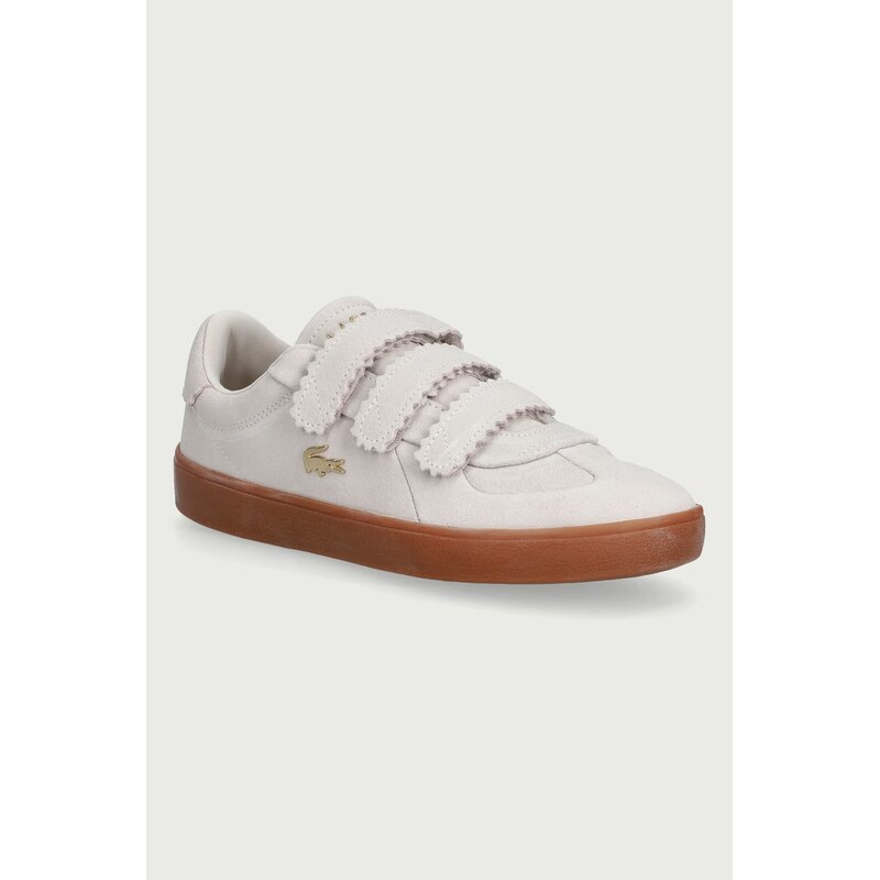 Lacoste BASESHOT STRAP sneakers boty dámské semišové