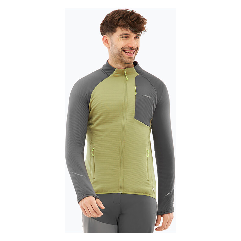 Pánská trekingová mikina Viking Birger olive/dark grey