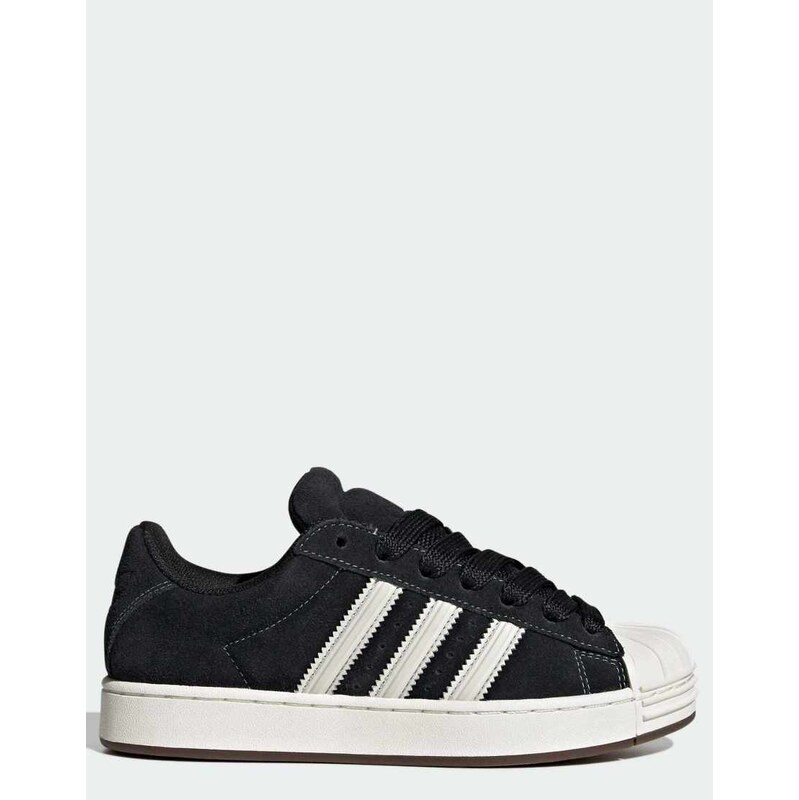 adidas Originals Superstar II trainers in black and white