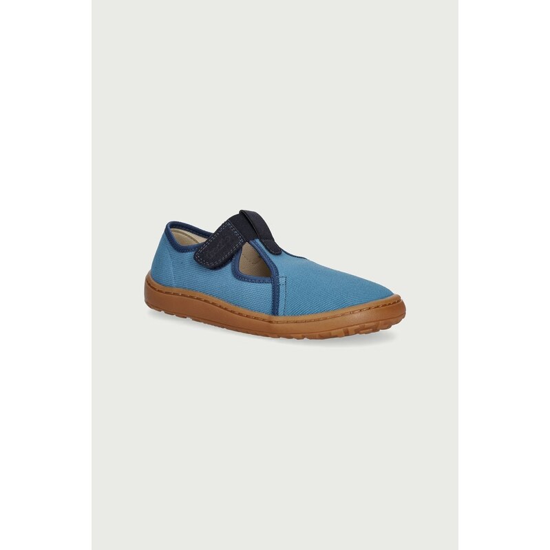 Froddo Pantofle dětské BAREFOOT CANVAS T-BAR