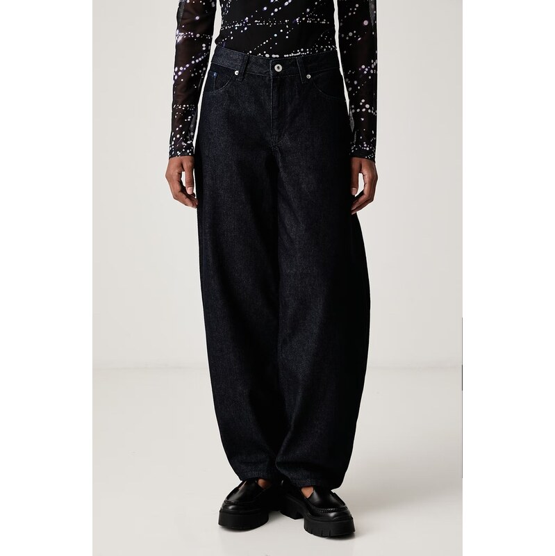 Karl Lagerfeld Jeans džíny barrel dámské