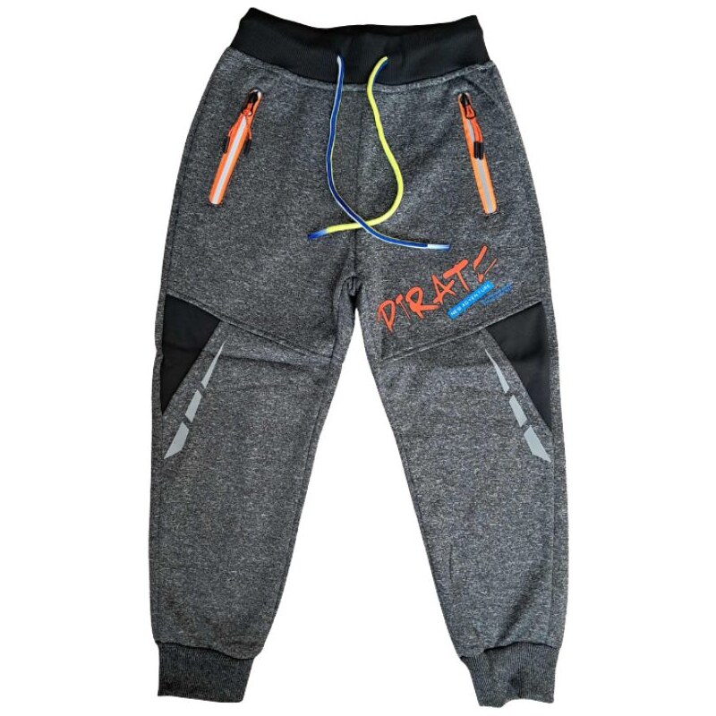 Dětské softshellové tepláky šedé Kugo GK8639