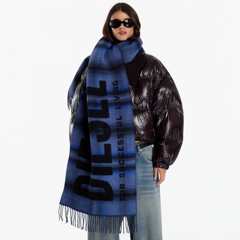 Šála Diesel S-Check Scarf Blue Universal