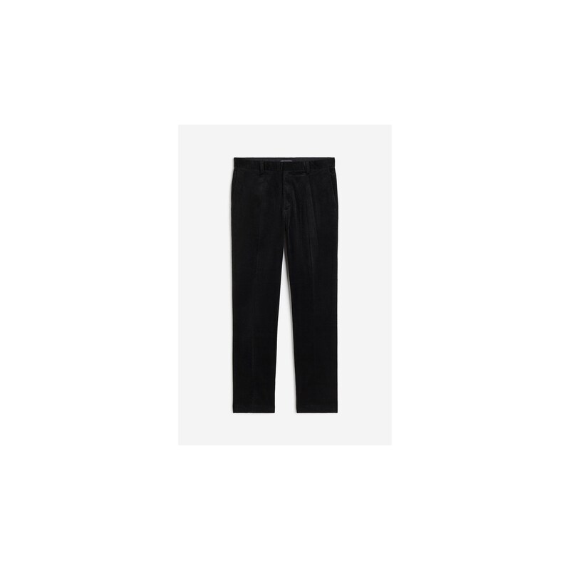 H&M - Manšestrové kalhoty Slim Fit - Černá