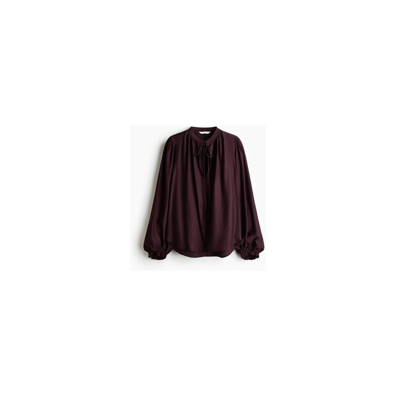 H&M - Halenkas vázačkami - Vínová