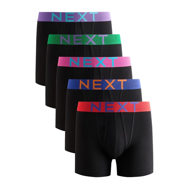 Next Boxerky světlemodrá / jedle / růžová / černá
