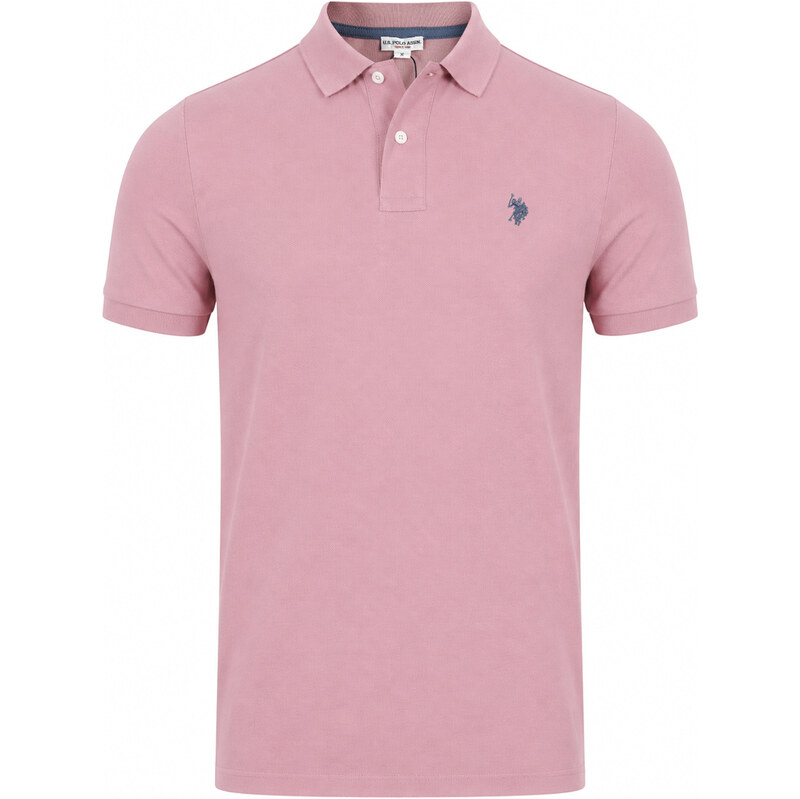 US Polo Assn Pánská polokošile - Muted Pink
