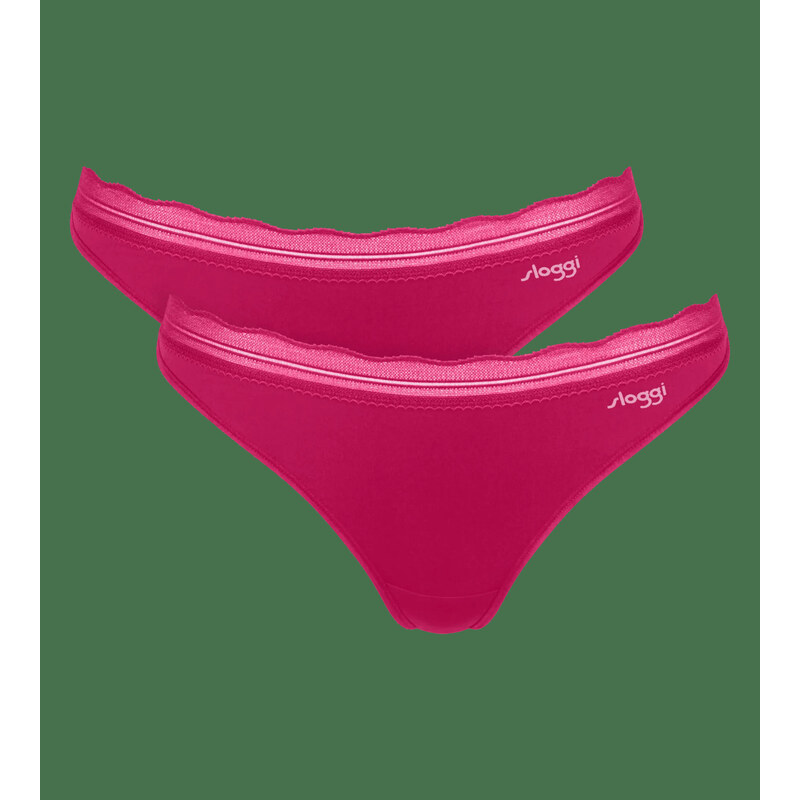 sloggi GO Blush String 2P - Berry - SLOGGI Berry - SLOGGI