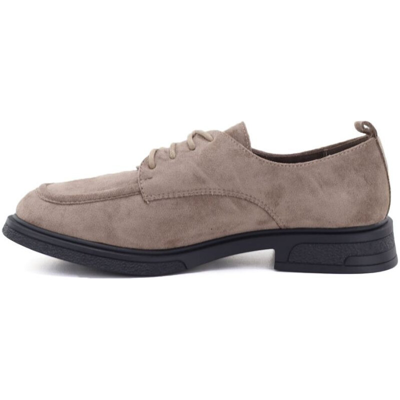 Dámské béžové semišové polobotky model 22343130 - VINCEZA