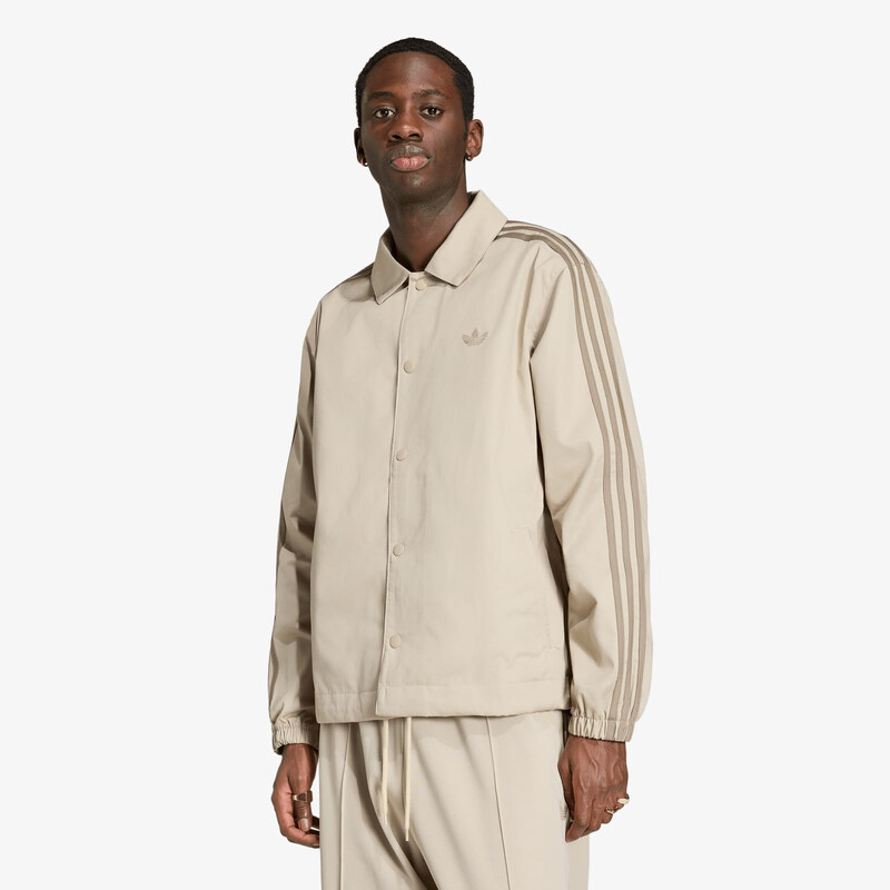 adidas Originals Bunda adidas 3 Stripes Coaches Jacket Khaki