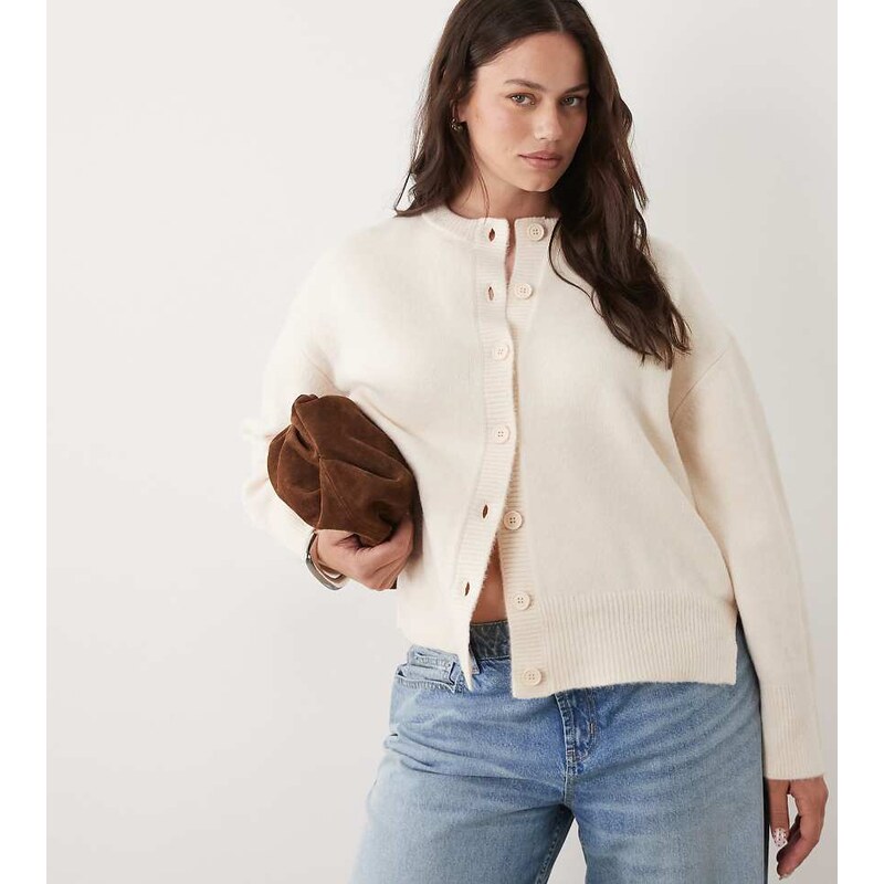 ASOS Curve ASOS DESIGN Curve boxy cardigan with side split