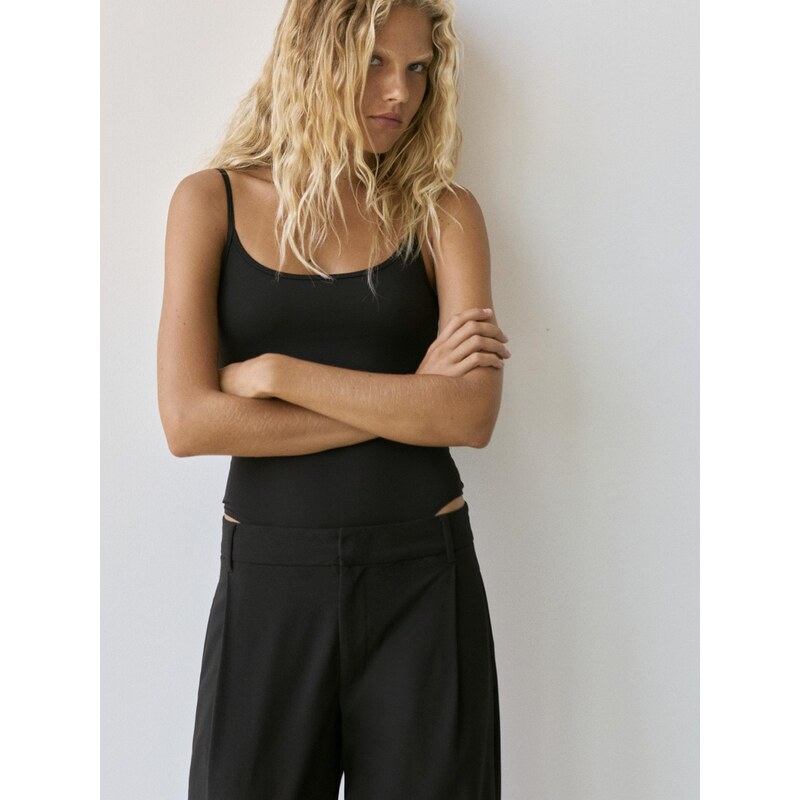 Pull&Bear Tričkové body černá