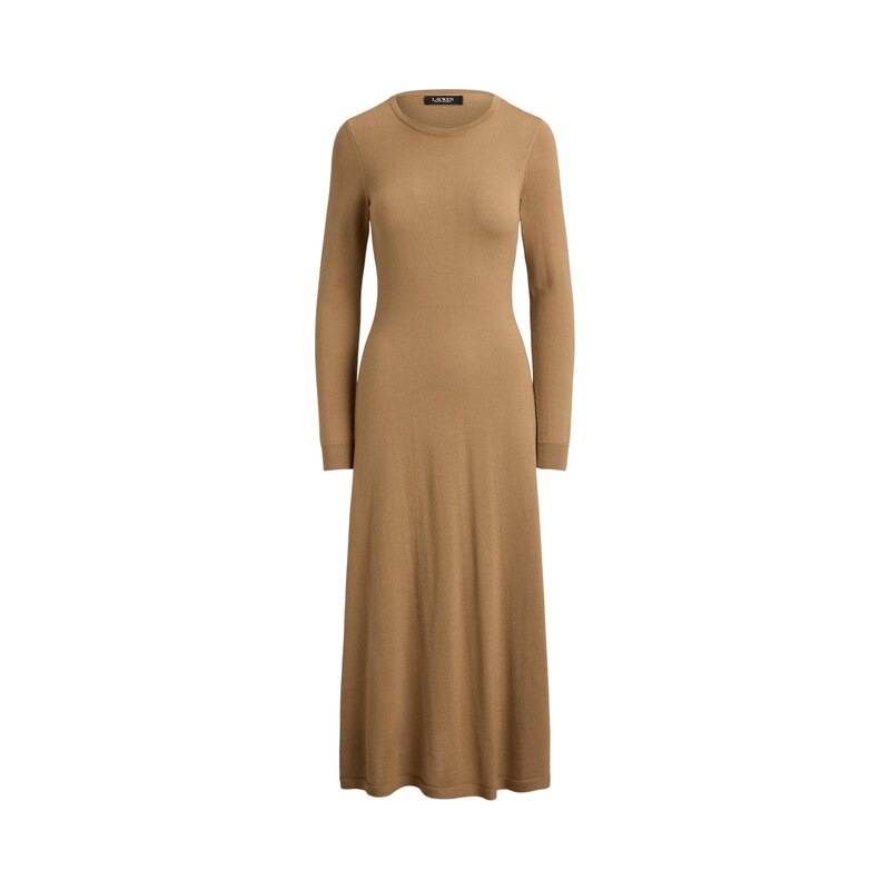 Lauren Ralph Lauren Úpletové šaty VORLEY tmavě béžová