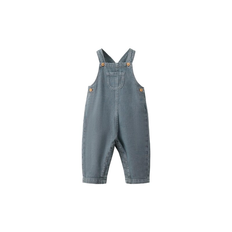 MANGO KIDS Laclové kalhoty PINE modrá džínovina