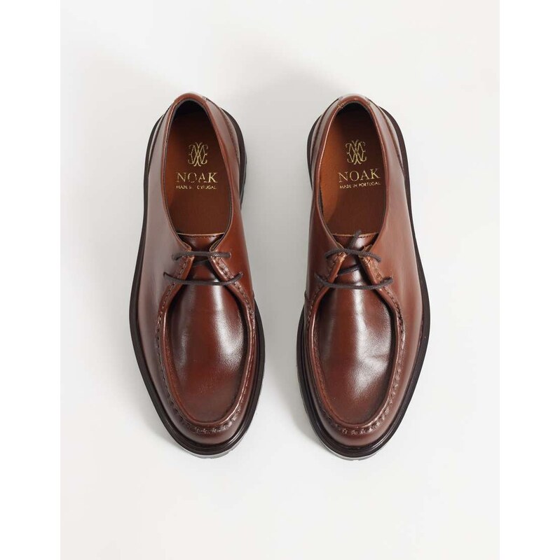 NOAK made in Portugal apron lace up shoes with cleated sole in