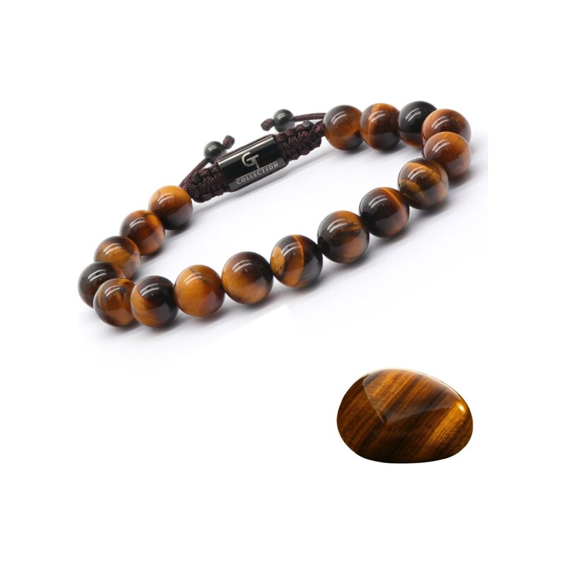 GT Collection Náramek Single-Bead hnědá