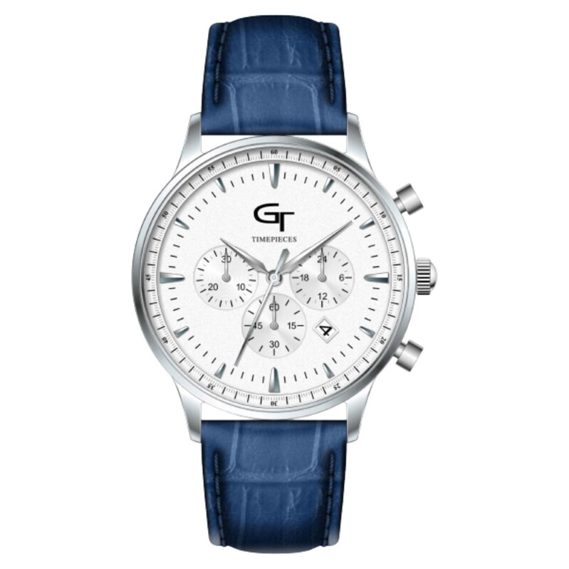 GT Collection Analogové hodinky SAPPHIRE CRYSTAL modrá