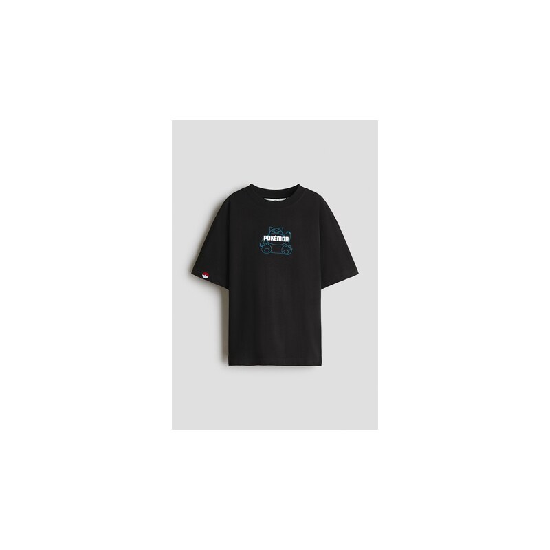 H&M - Tričkos potiskem - Černá/Pokémon