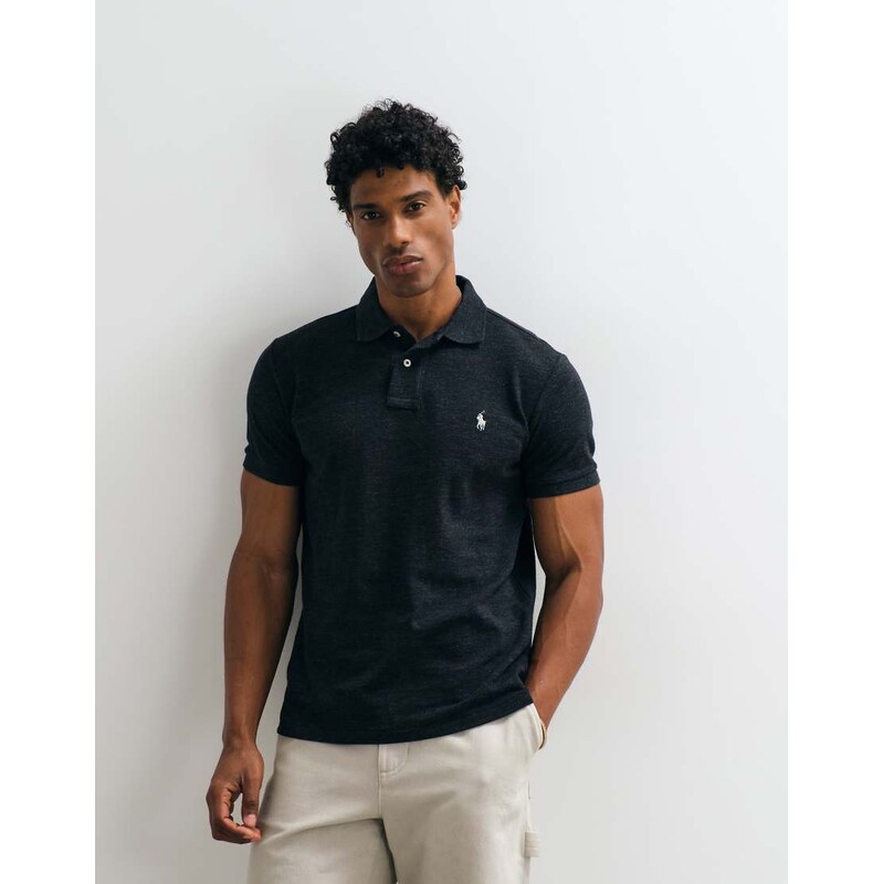 Polo Ralph Lauren icon logo custom slim fit pique polo in dark