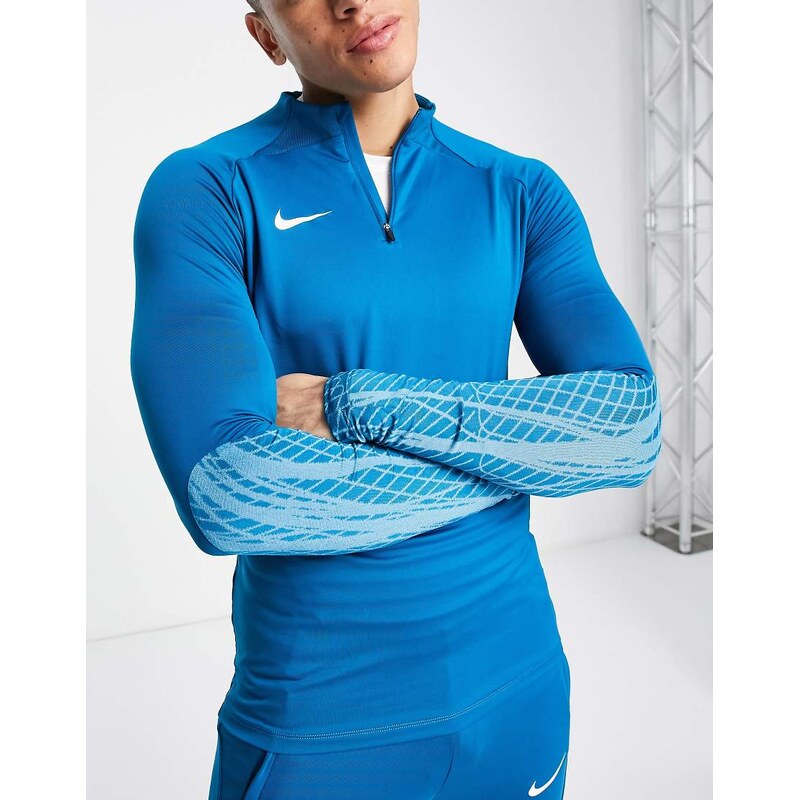 Nike Football Strike Dri-FIT 1/4 zip drill top in teal-Green