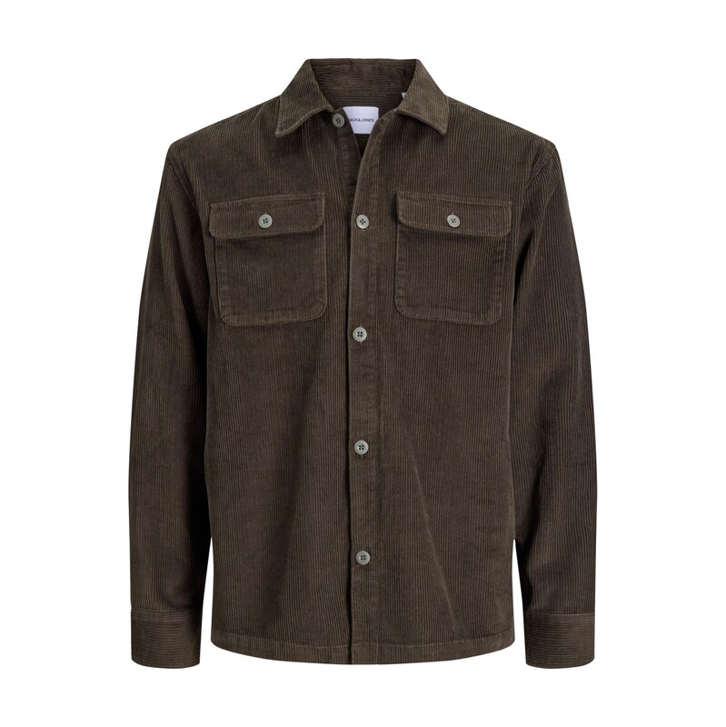 JACK & JONES Košile JJEREGENT tmavě hnědá