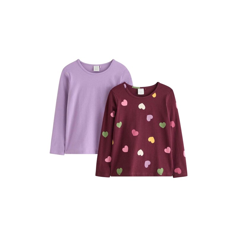 Lindex Tričko kiwi / lenvandulová / bobule / růžová