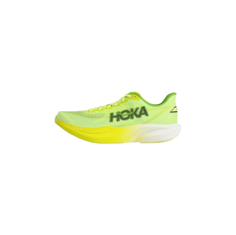 HOKA Běžecká obuv MACH 7 svítivě žlutá / jablko / černá