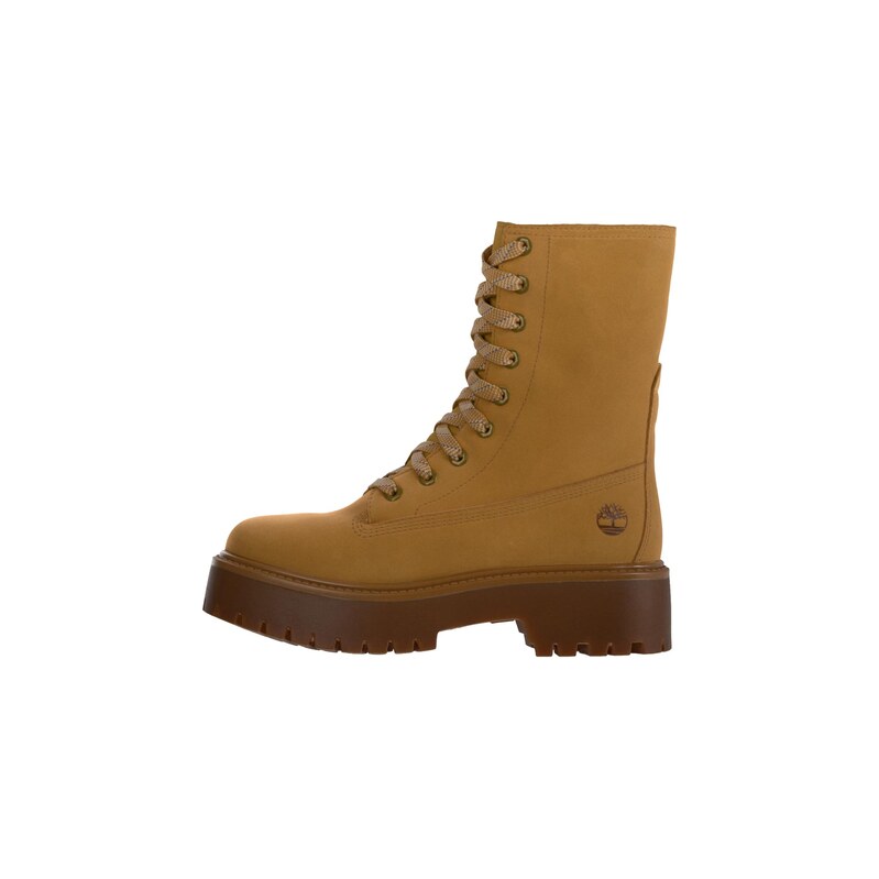 TIMBERLAND Šněrovací kozačky karamelová