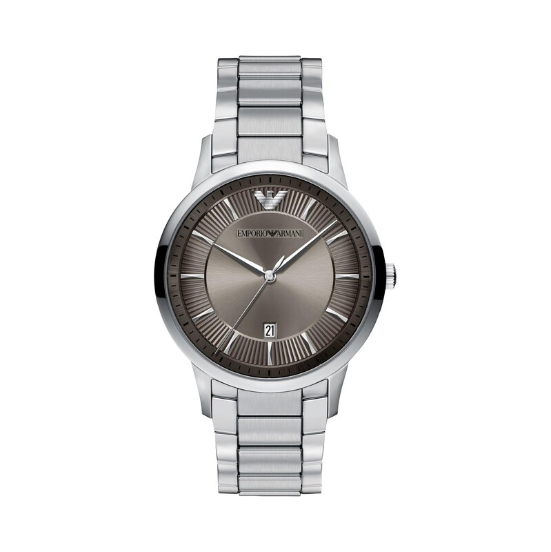 Emporio Armani Analogové hodinky šedá / stříbrná