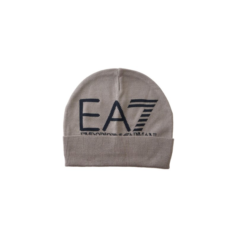 EA7 Emporio Armani Čepice marine modrá / šedobéžová