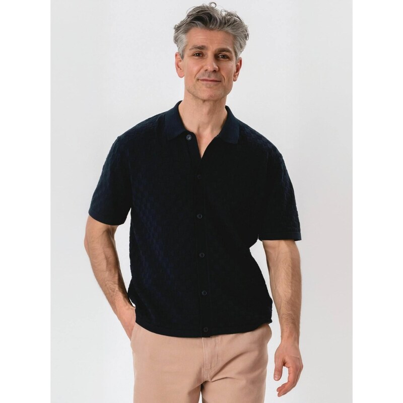 TEESHOPPEN Košile  Polo  námořnická modř