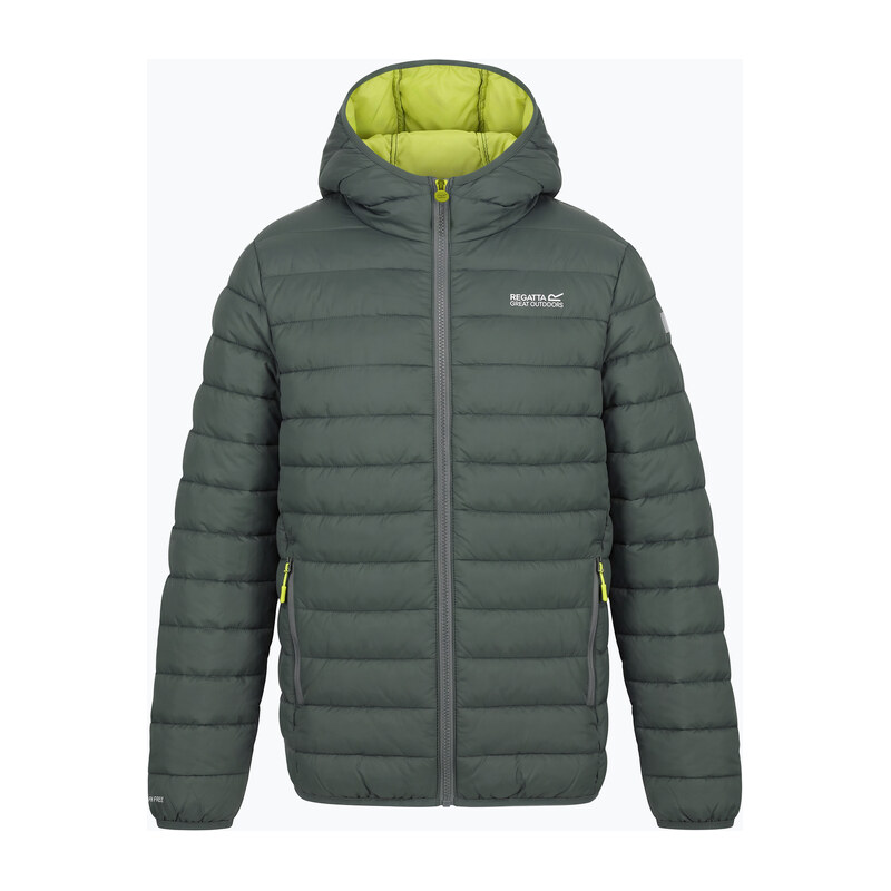 Dětská péřová bunda REGATTA Hooded Marizion dark forest green