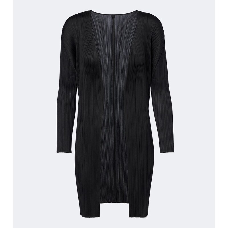 Pleats Please Issey Miyake Basics pleated cardigan