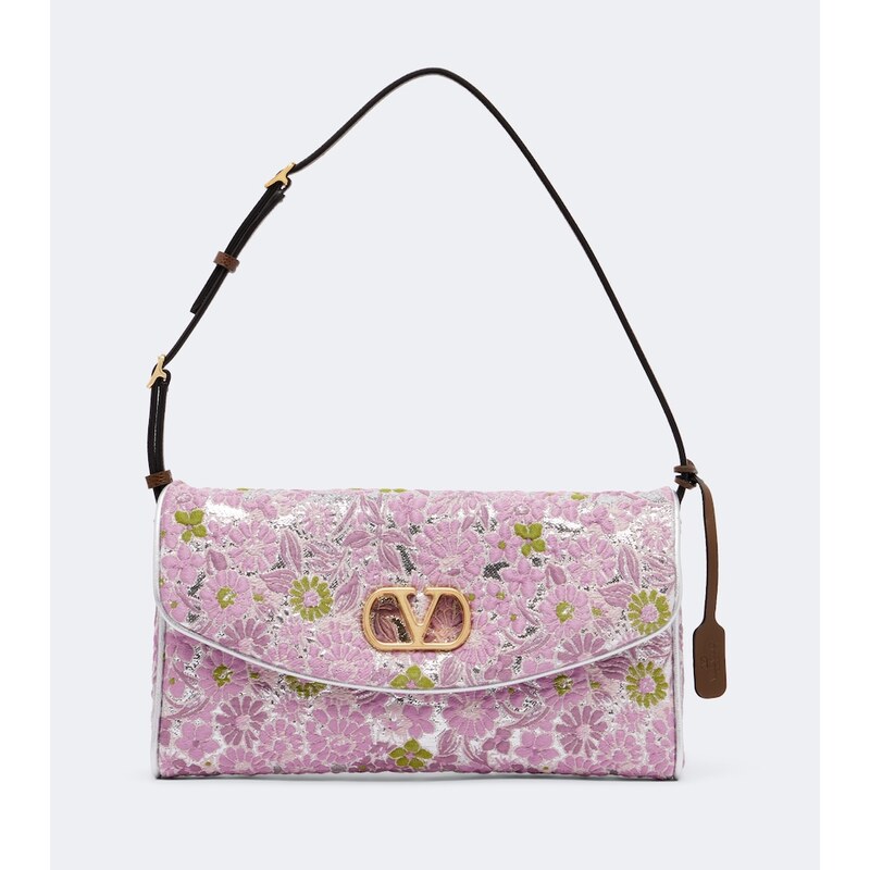 Valentino Garavani DeVain Small floral jacquard shoulder bag