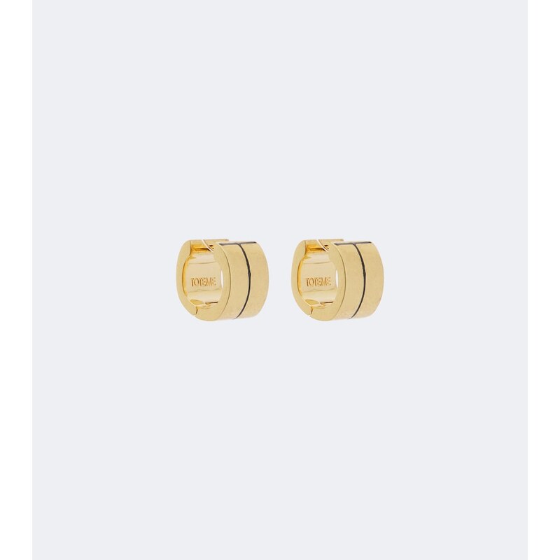 Toteme Signature gold-plated huggie earrings