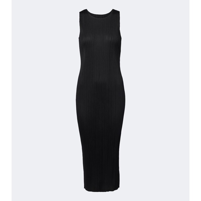 Pleats Please Issey Miyake Basics pleated midi dress